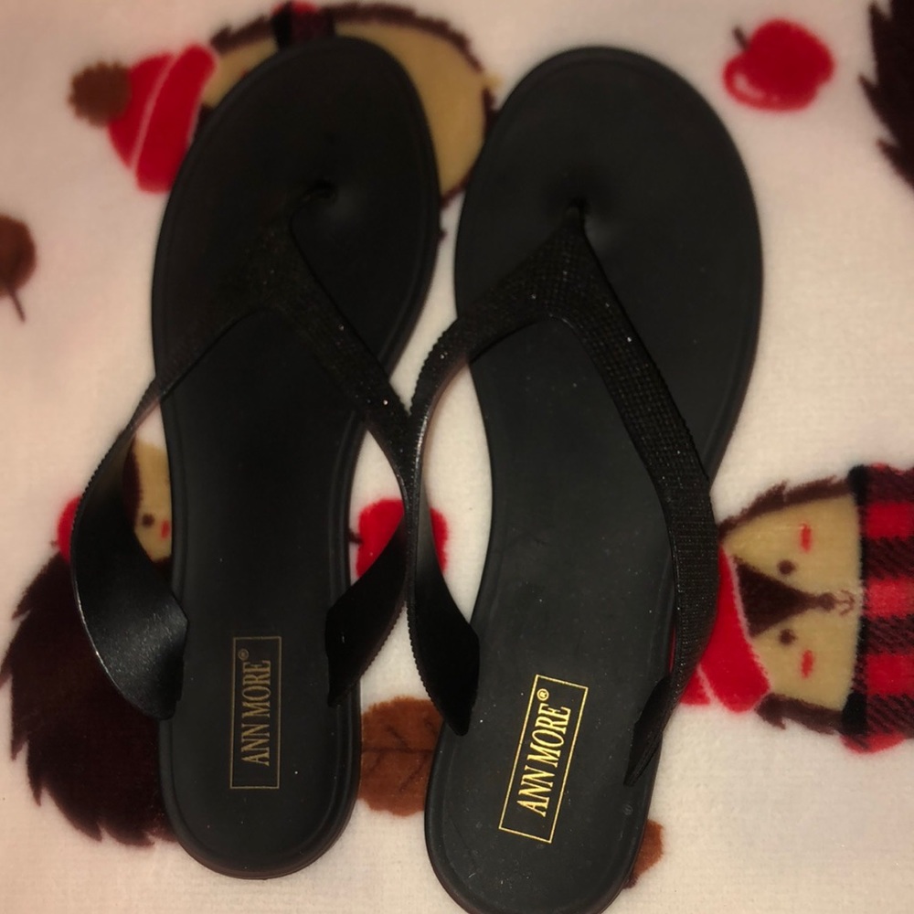 Cute black sandals